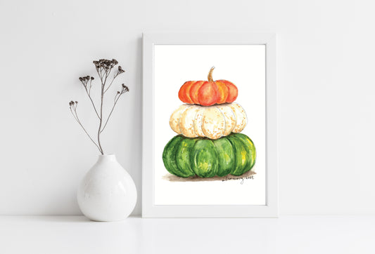 Fall Pumpkins 5x7 Print