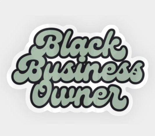 Black Business Owner Sticker