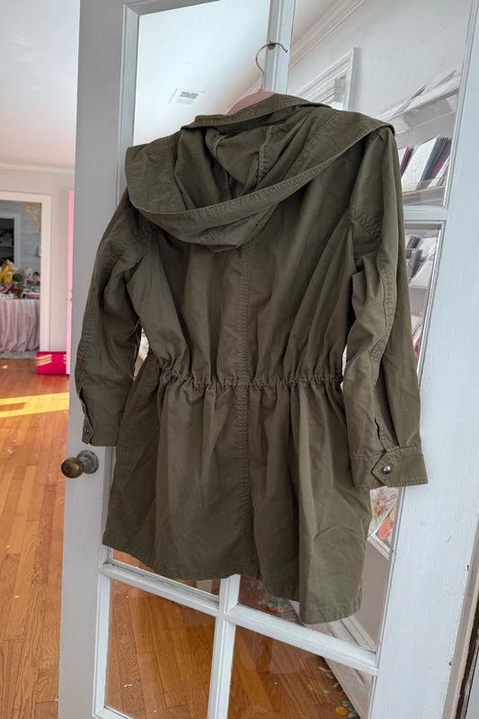 Banana Republic Olive Green Cinched Waist Jacket Size S