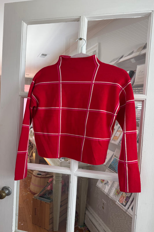 Tahari Mock Neck Pullover Sweater Size XS