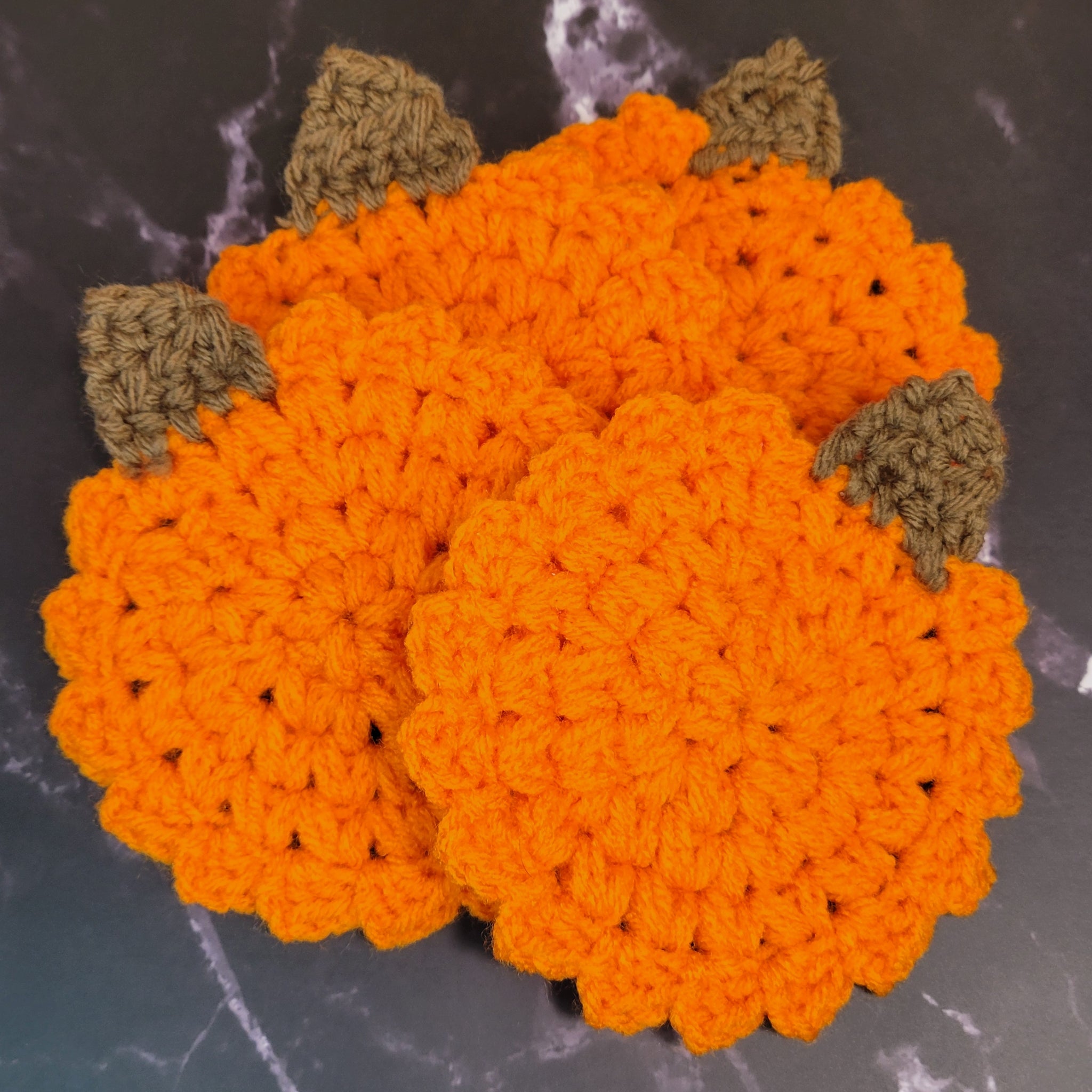 Pumpkin coasters