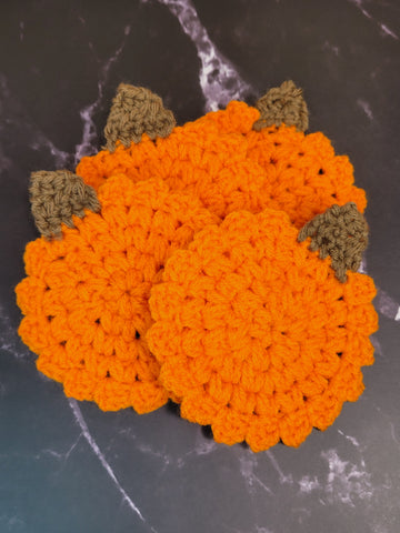 Pumpkin coasters
