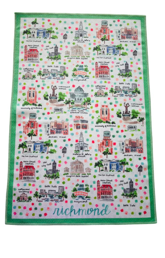 Hometown Virginia Pride Double-Sided Tea Towel