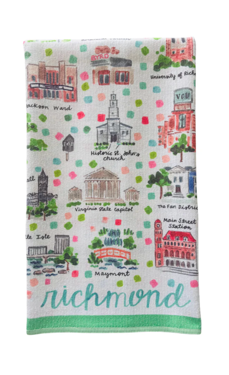 Hometown Virginia Pride Double-Sided Tea Towel