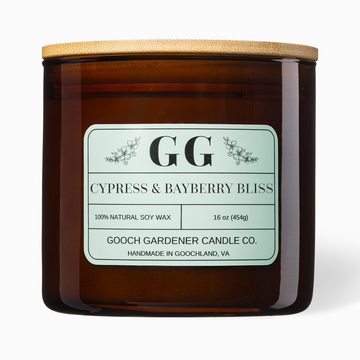 Cypress & Bayberry Bliss 3-Wick Candle - Gooch Gardener Candle Co.