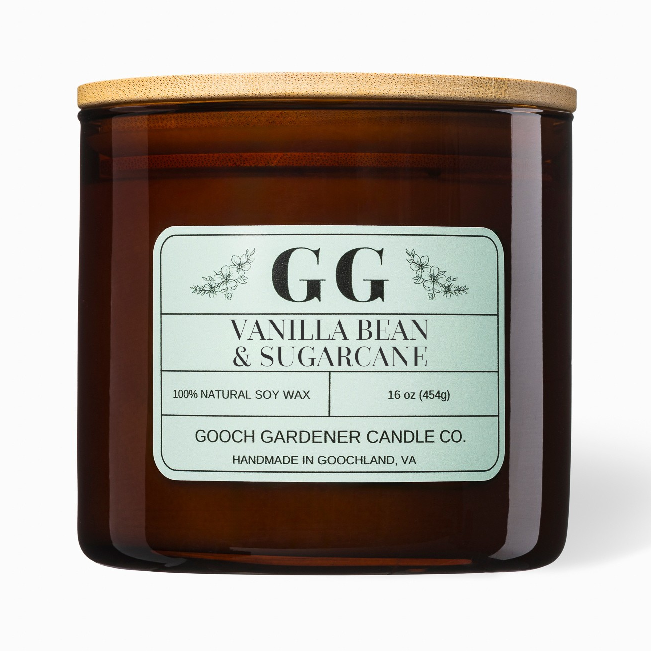 Vanilla Bean & Sugarcane 3-Wick Candle - Gooch Gardener Candle Co.