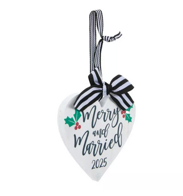 Merry and Married Ornament