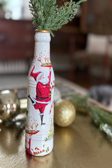 Christmas Bottle Vase