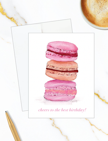 Macaron Birthday Card