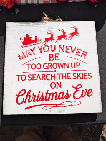 Holiday Skies Sign