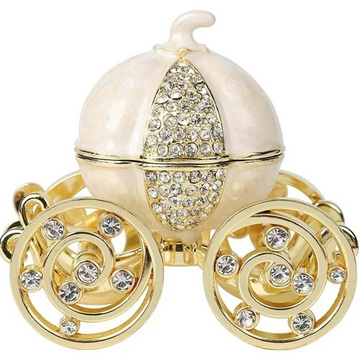 Cinderella Hand Painted Enamel Pumpkin Ring Holder