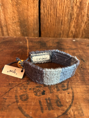"Grow" Handwoven Inspiration Bracelet