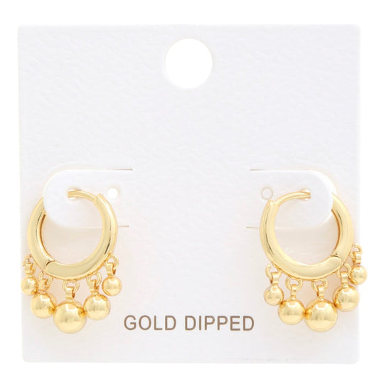 Dangle Post Earring 18K