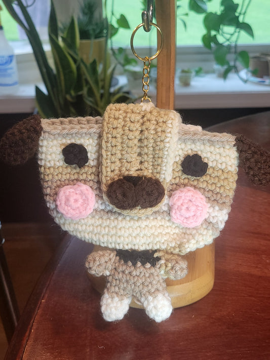 Pug Airpod Case Holder Keychain
