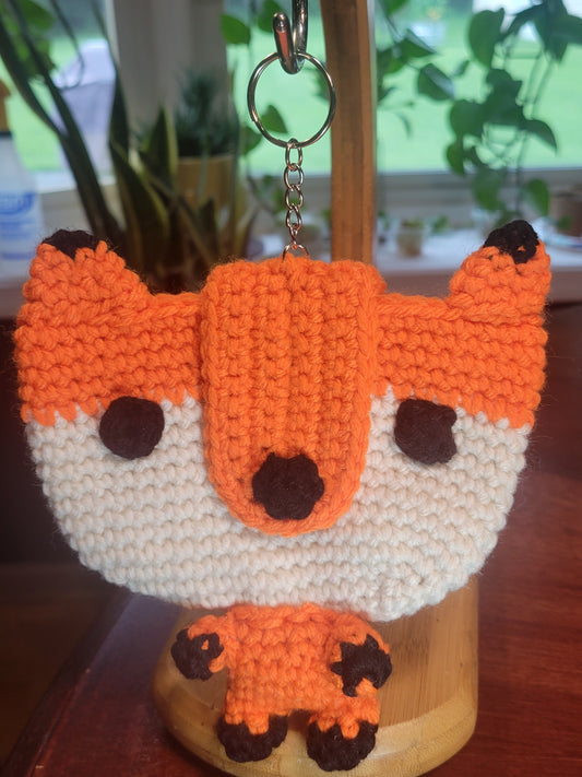 Fox Airpod Case Holder Keychain