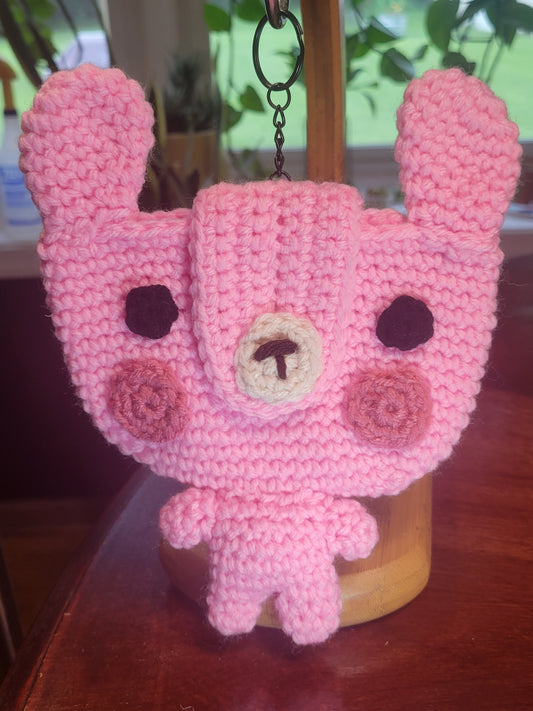 Bunny Airpod Case Holder Keychain