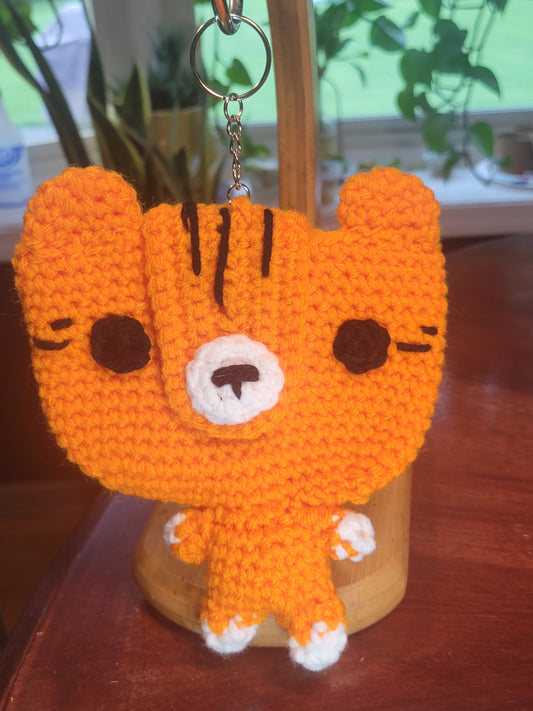 Tiger Airpod Case Holder Keychain