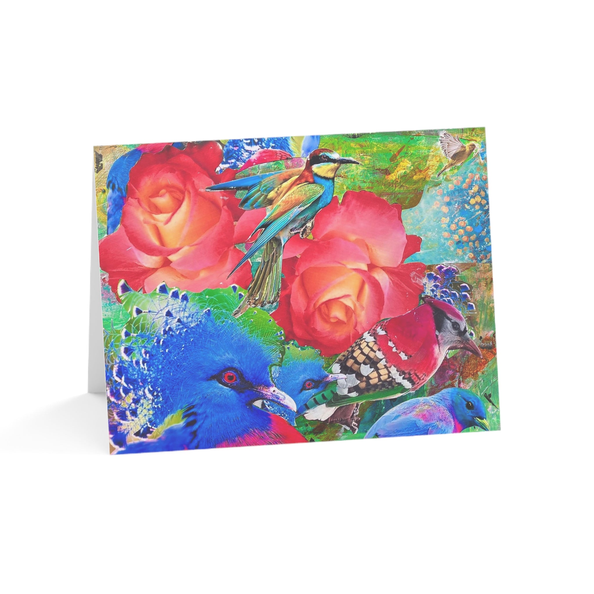 Birds & Flowers Note Card