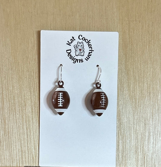 Football Charm Earrings