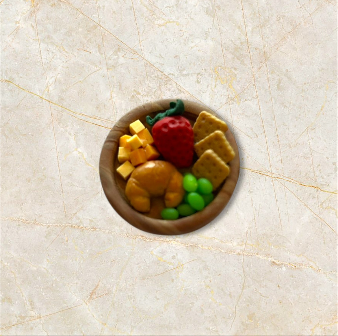 Charcuterie Board Magnet - Charming Miniature Food Design