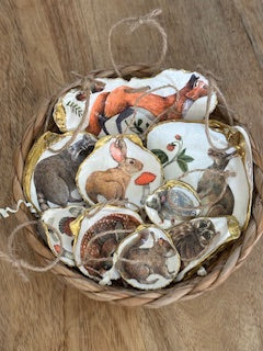 Shell Ornament Set - Woodland Creatures