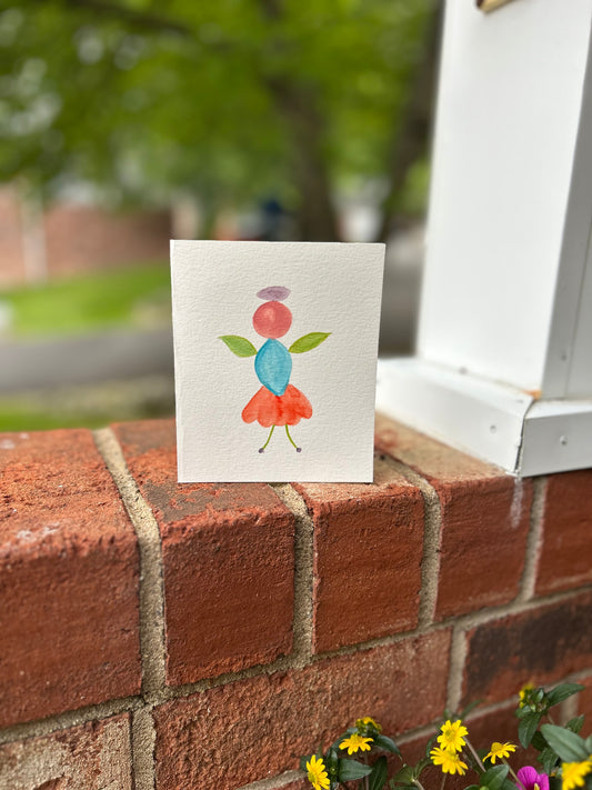 Guardians of the Galaxy hand painted notecard