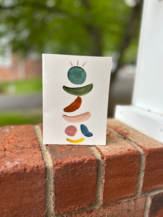 Guardians of the Galaxy hand painted notecard