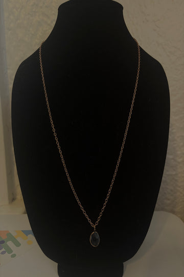 Blue gem necklace