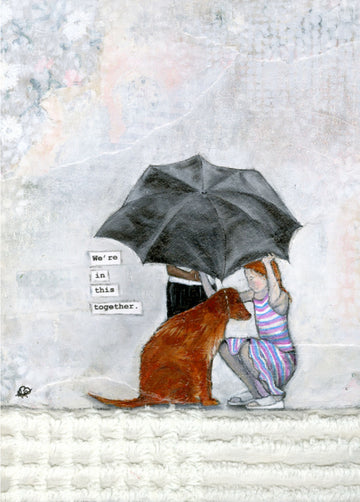 "We're In This Together," 5x7 Notecard