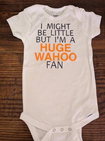 Wahoo Fan I UVA baby onesie