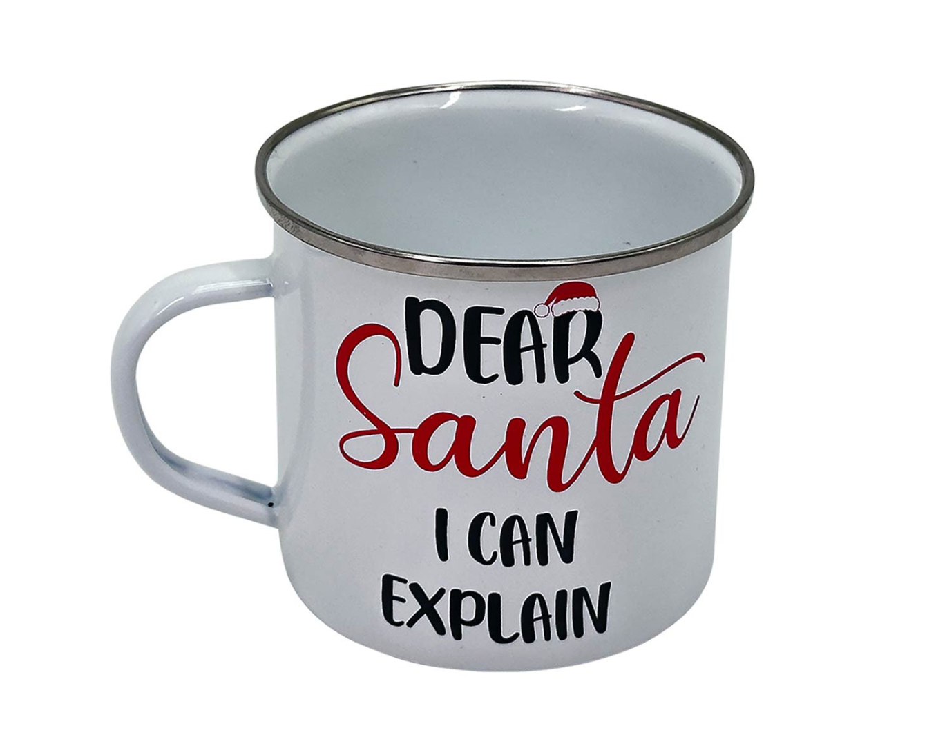 "Dear Santa, I Can Explain" Camping Mug
