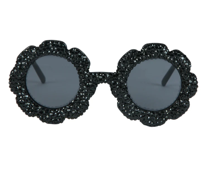 Kids Daisy Rhinestone Sunglasses