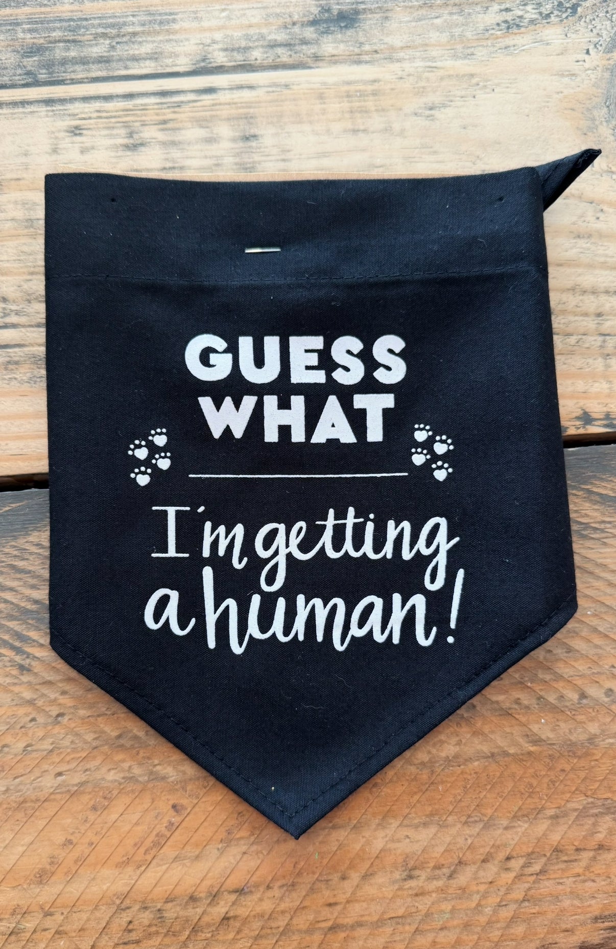 Dog Bandana - Baby Announcement