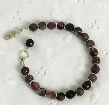 Watermelon Tourmaline Bracelet