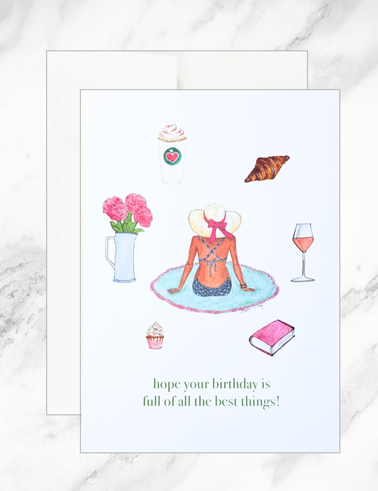 Best Things Birthday Card