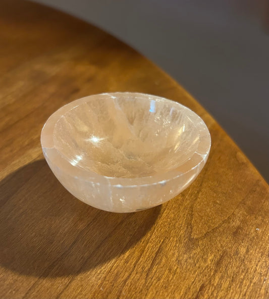Mini Orange Selenite Bowl