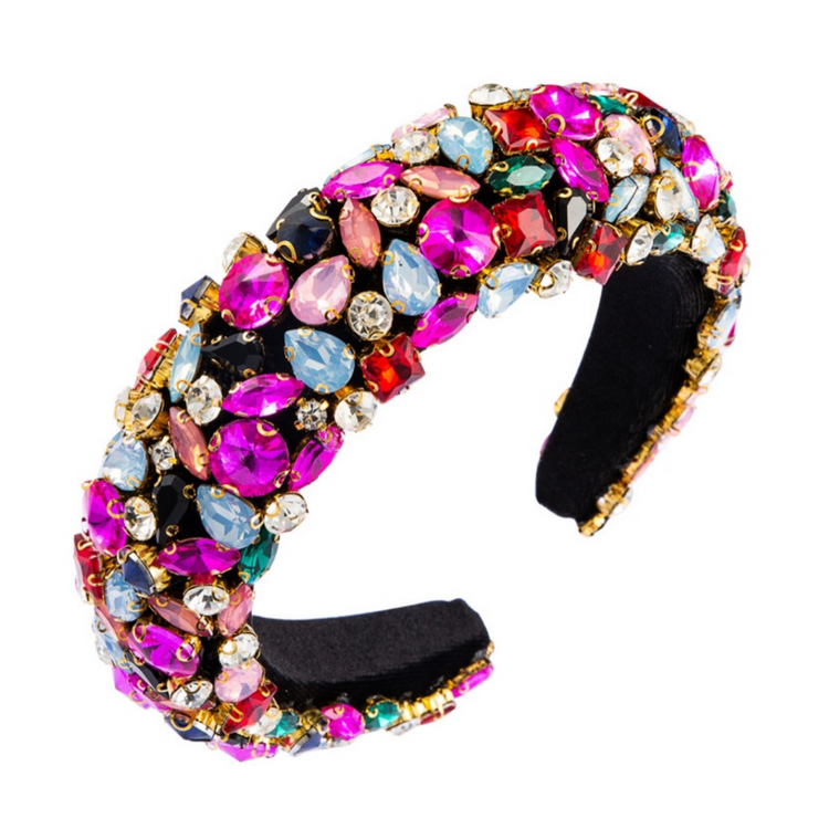 Nina Multicolored Gemstone Headband