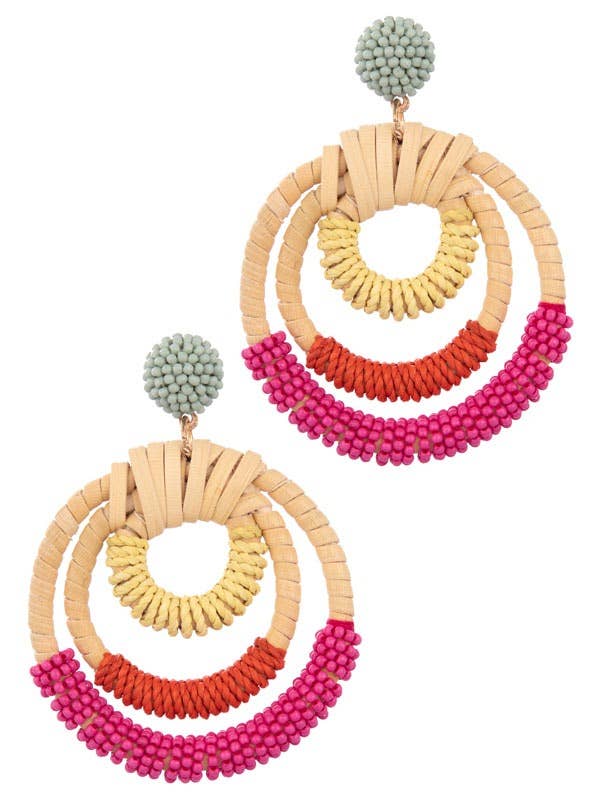 Colorful Tri-Hoop Earrings