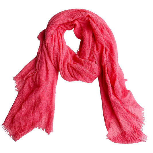 Classic Soft Solid Scarf - Coral
