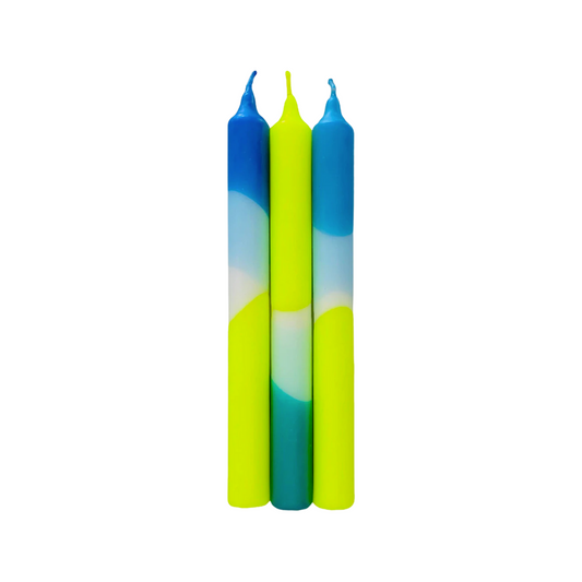Dip Dye Neon * Ocean Spirit Candle Sticks