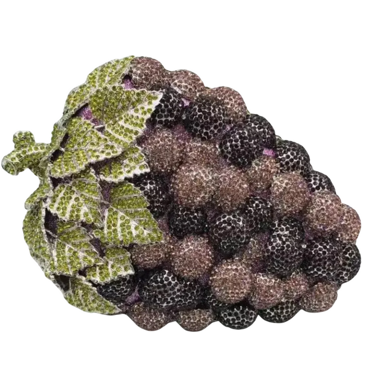Through The Grape Vine Crystal Encrusted Special Occasion Evening Bag
