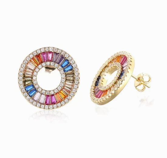 Rhinestone Stud Earrings | Rhinestone Earrings Studs